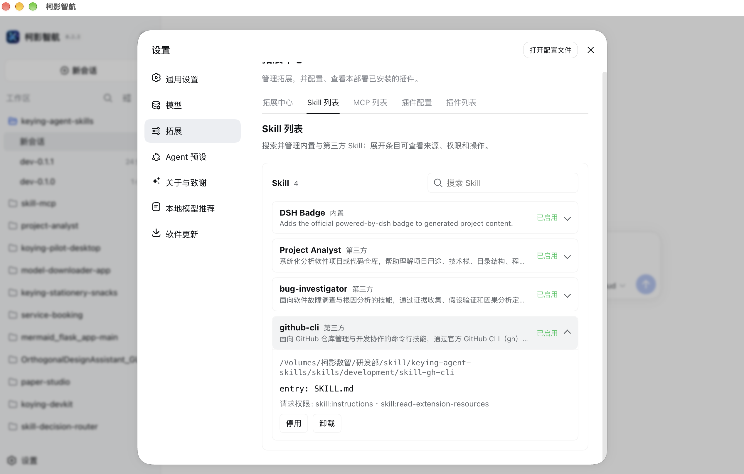 柯影智航skill加载图